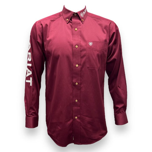 Ariat Team Logo Twill Shirt - Maroon