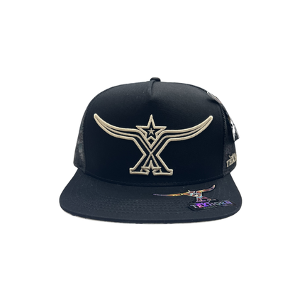 TexHorn Hat - Black w/Gold