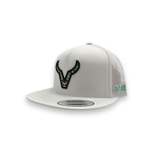 Vexil Hat - White Aztec Icon