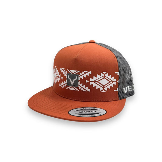 Vexil Hat - The Baller Dark Orange/Grey Mesh