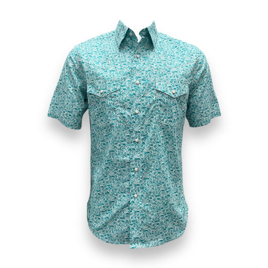 Wrangler 20X Competition Short Sleeve Shirt - Pine Paisley (H)