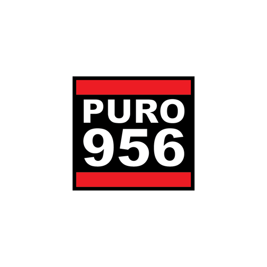 PURO 956 RD/BK/WH Block Sticker