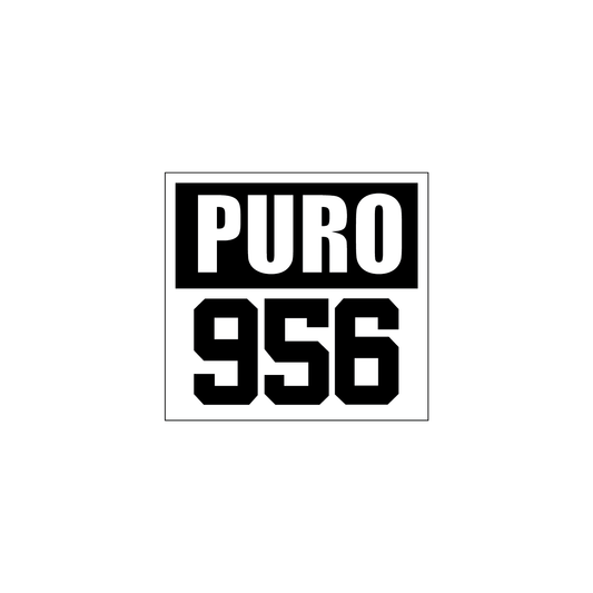 PURO 956 BK/WH Block Sticker