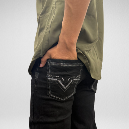 Youth Western Blue Denim (W-459-K)
