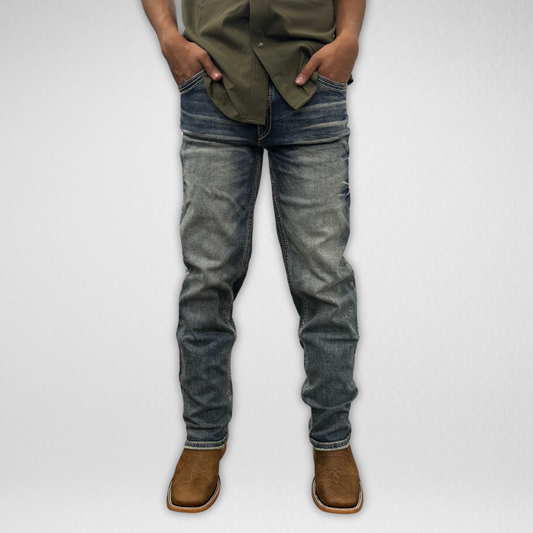 Youth Western Blue Denim (W-460-K)