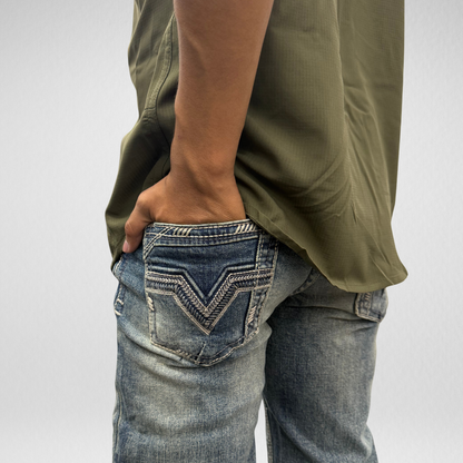 Youth Western Blue Denim (W-461-K)
