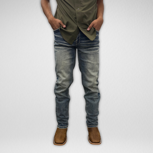 Youth Western Blue Denim (W-461-K)