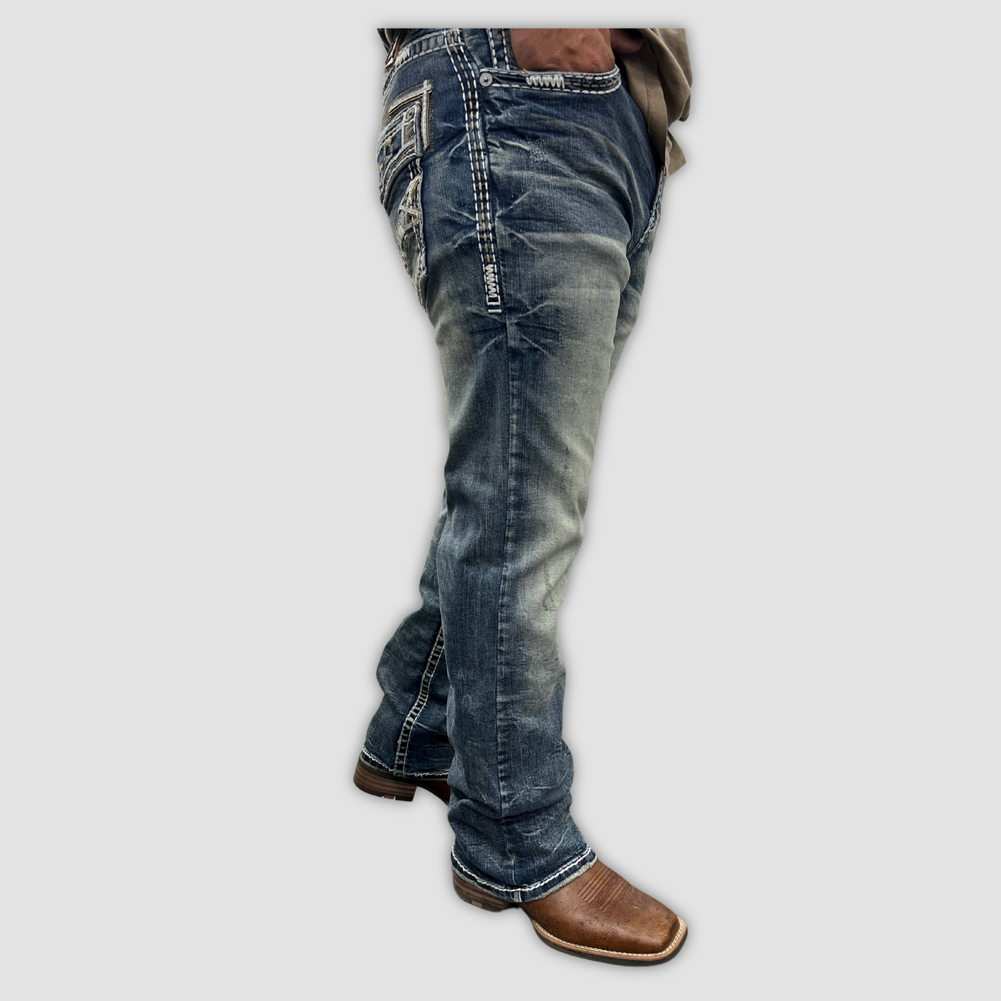 Men's Answer Me Straight Leg Denim (AM-2275)