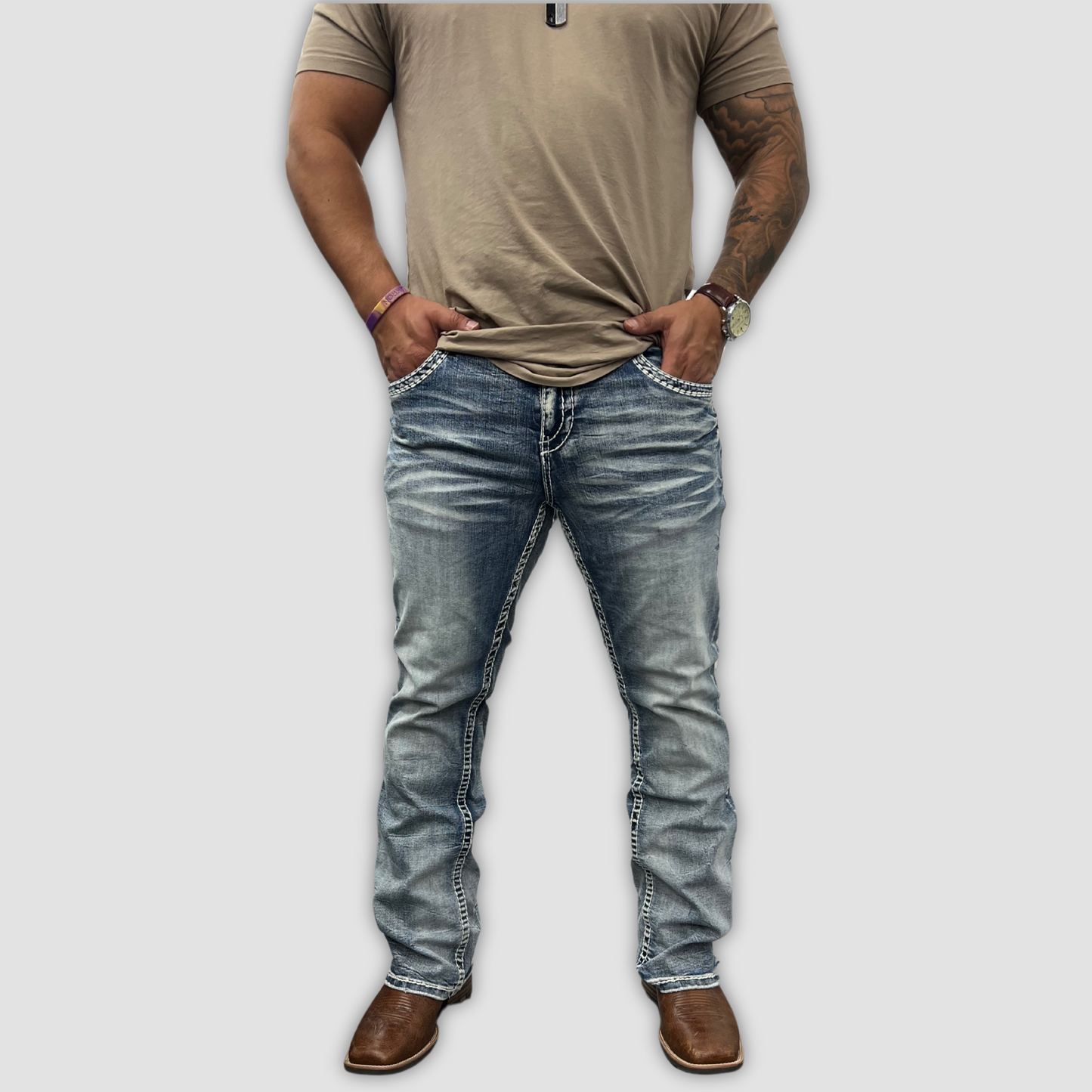 Men's Answer Me Straight Leg Denim (AM-2276)