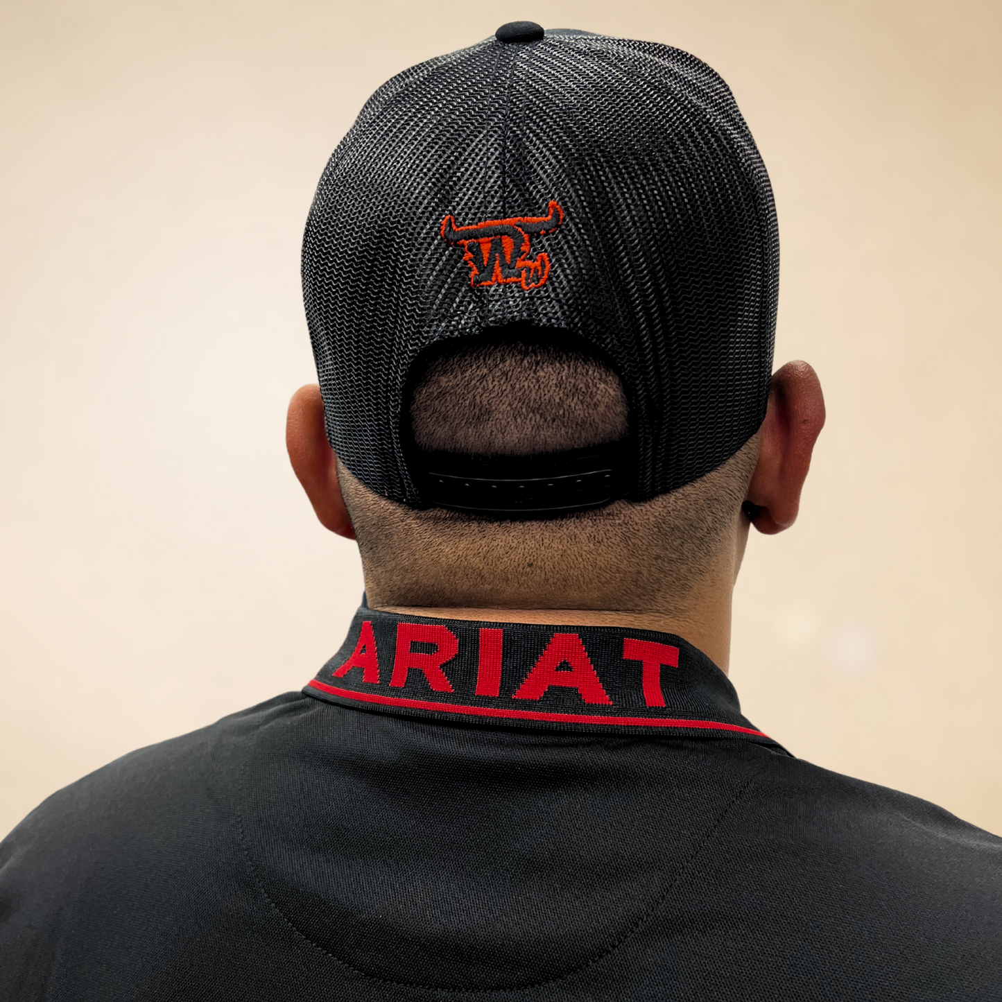 Ariat TEK Logo SMU Polo - Black/Red