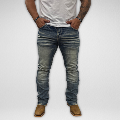 Men's Western Blue Classic Modern Boot Denim (W-461)