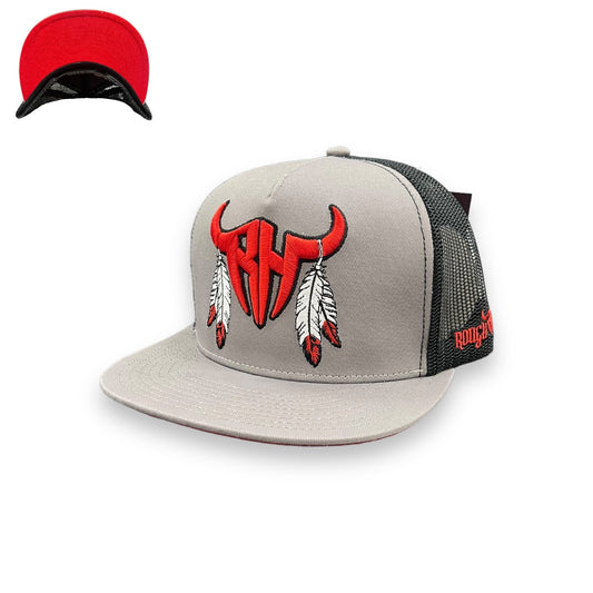 Rough Hand Hat - Warrior Grey Red