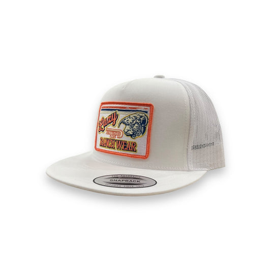 Lazy J Hat - White Retro Rope