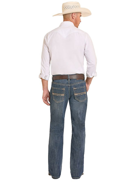 Rock&Roll Denim Relaxed Boot Cut Jean - Rope Stitch