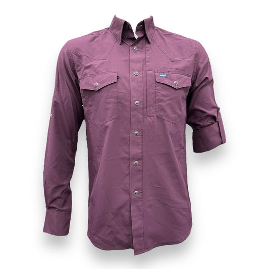 Wrangler Classic Performance Long Sleeve Shirt - Purple