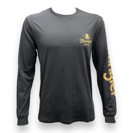 Wrangler Bull & Rider Long Sleeve Graphic T-Shirt - Black