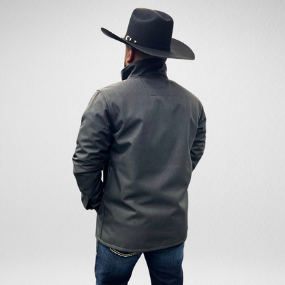 Men's APS Softshell Snap Jacket - Grey