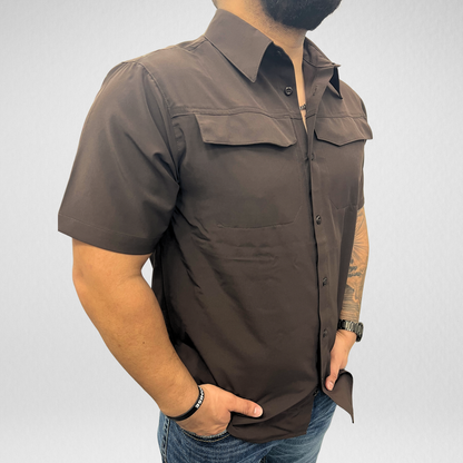 Men's APS Tek S/S Shirt - Chocolate
