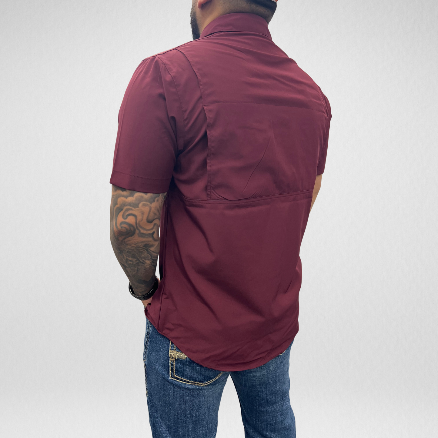 Men's APS Tek S/S Shirt - Burgundy
