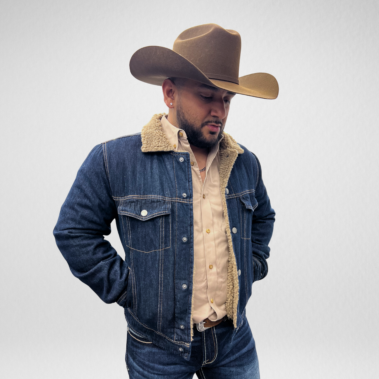 Men's APS Denim Trucker Jacket - Dark Denim