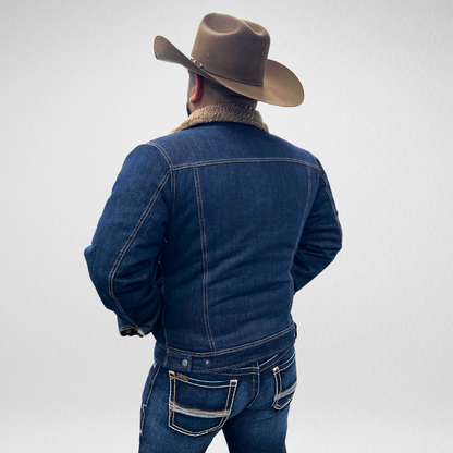 Men's APS Denim Trucker Jacket - Dark Denim