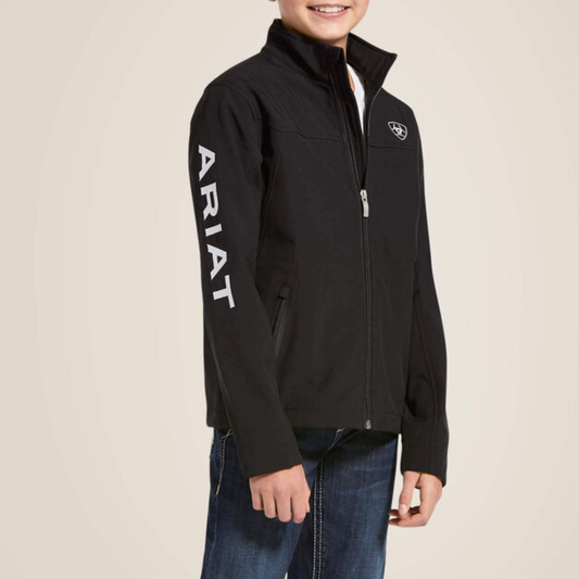 Youth’s Ariat New Team Softshell Jacket - Black
