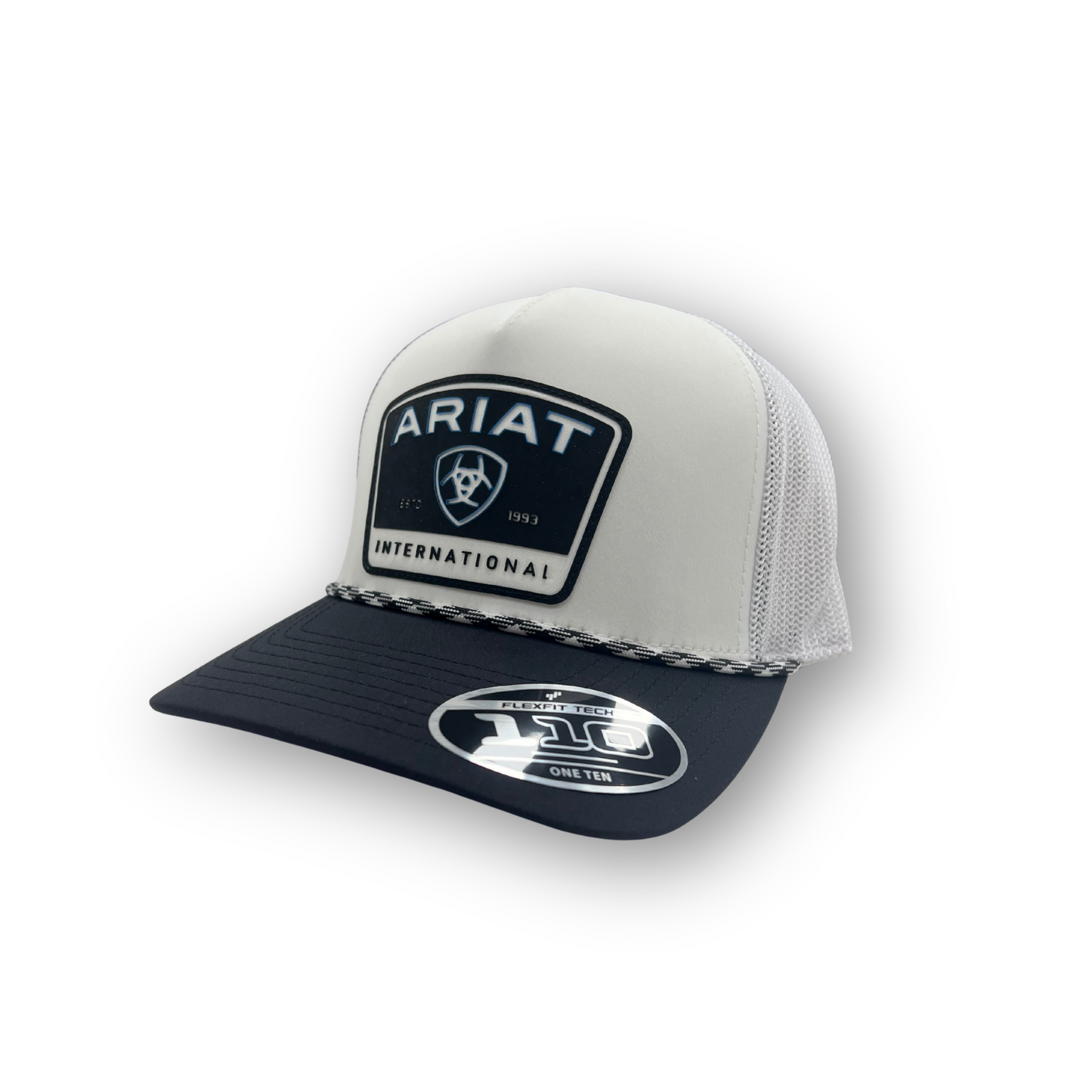 Ariat Flexfit Rubber Patch Hat - White