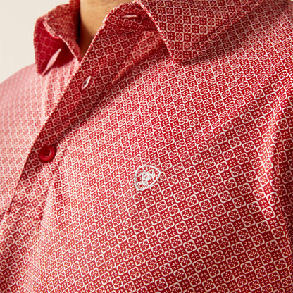 Ariat Fitted All Over Print Polo - Scooter