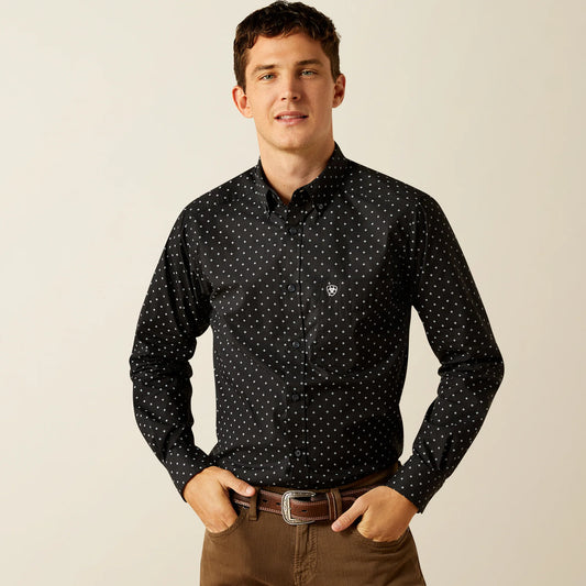 Ariat Fitted Fit Seymour L/S Shirt - Dark Grey