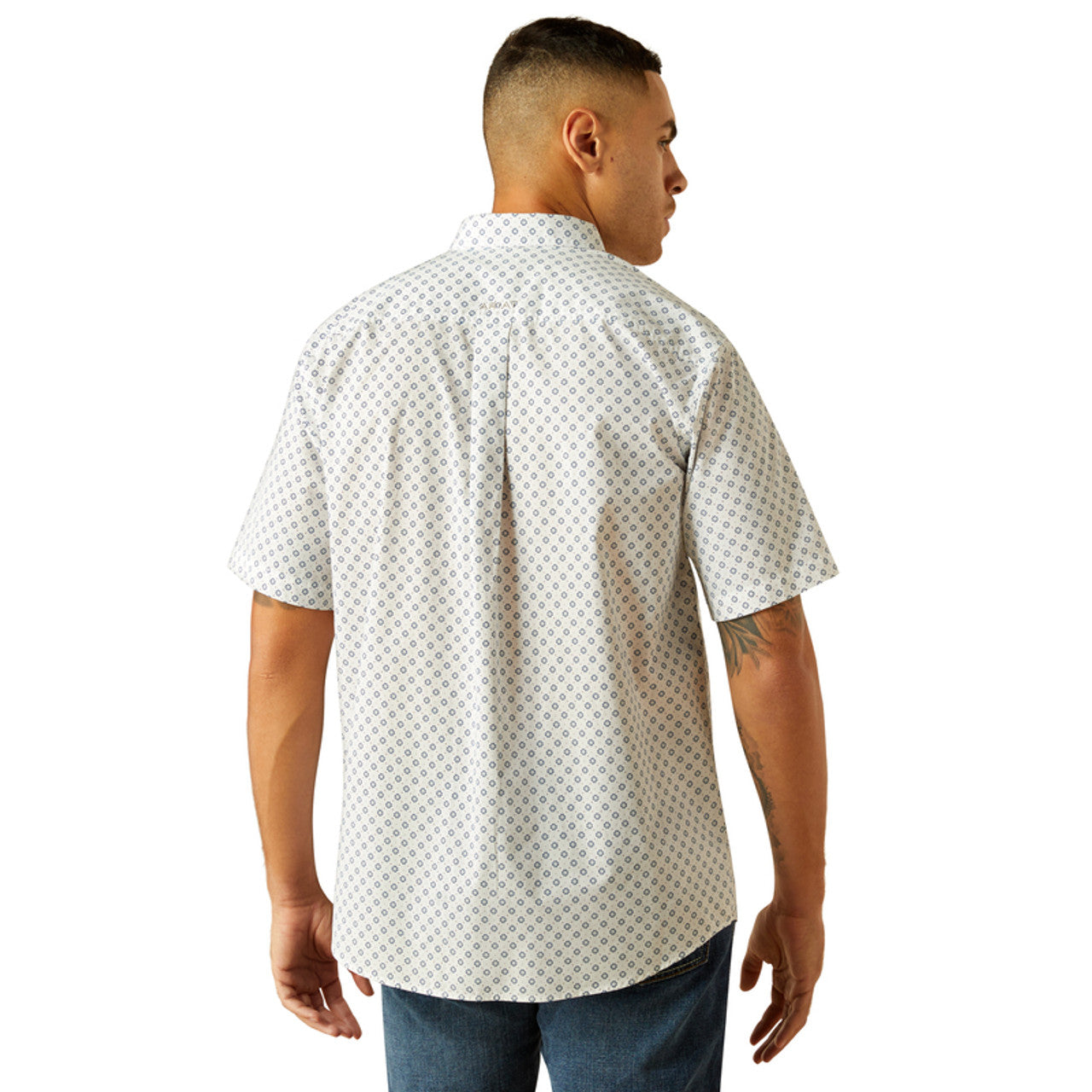 Ariat Classic Fit Shawn S/S Shirt - White