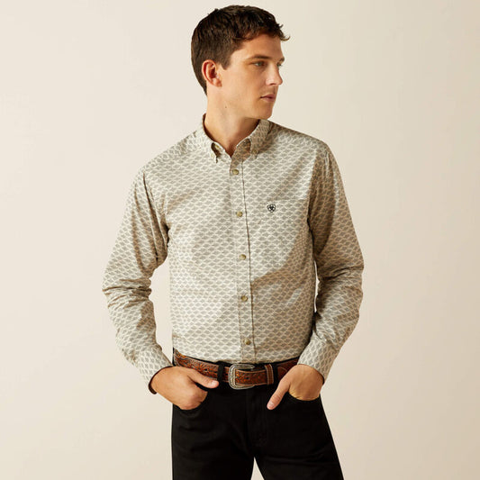 Ariat Fitted Fit Sirius L/S Shirt - Khaki