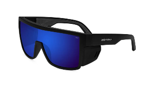 Bomber - Buzz Z87+ Polarized Matte Black/Blue Mirror Sunglasses