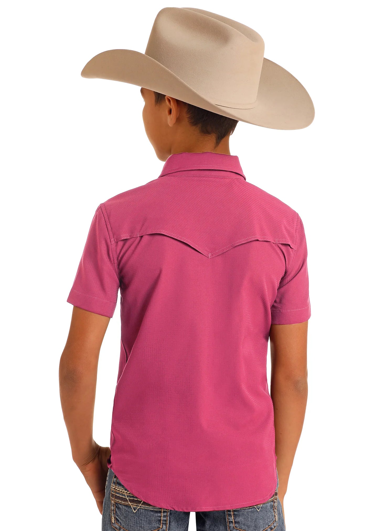 Rock&Roll Youth Denim TEK Ripstop Snap - Hot Pink