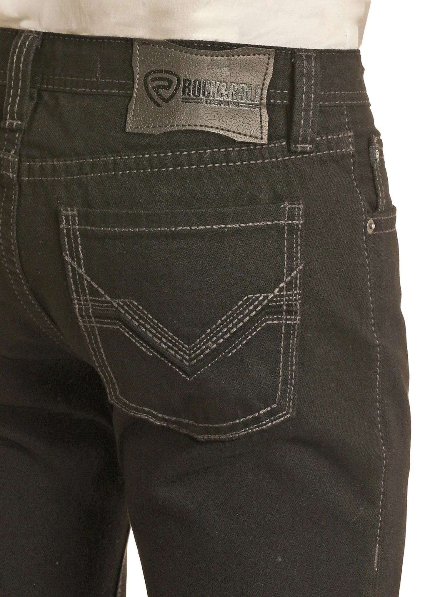 Rock&Roll Denim Slim Straight Jean - Black