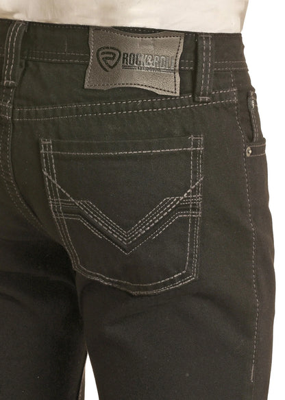 Rock&Roll Denim Slim Straight Jean - Black