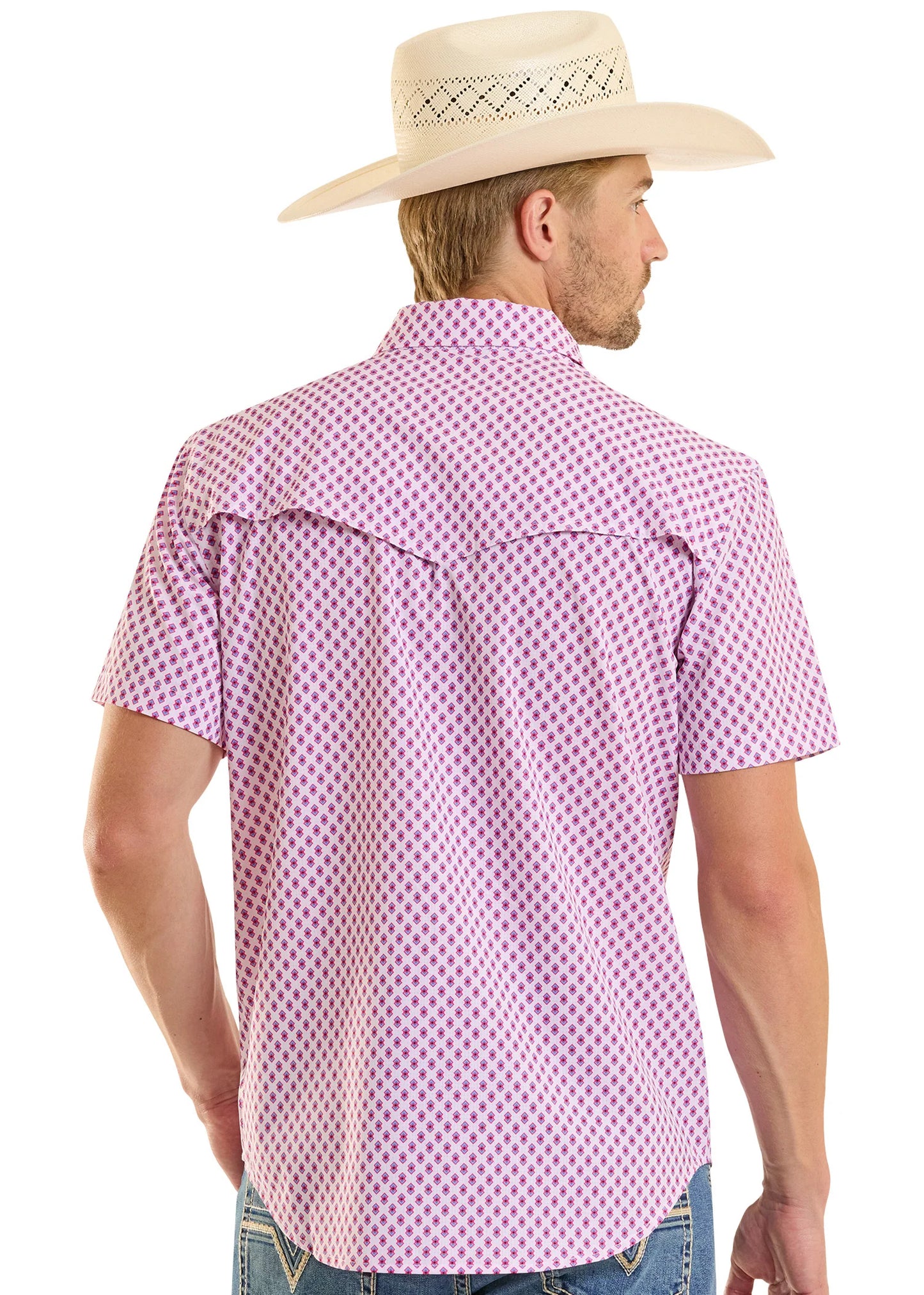 Rock&Roll TEK Mesh Mini Geo Print - White