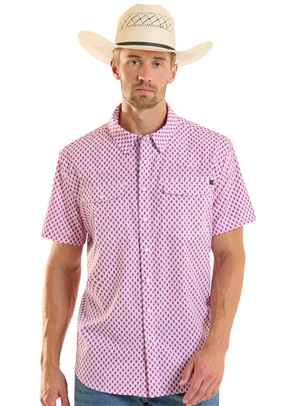 Rock&Roll TEK Mesh Mini Geo Print - White