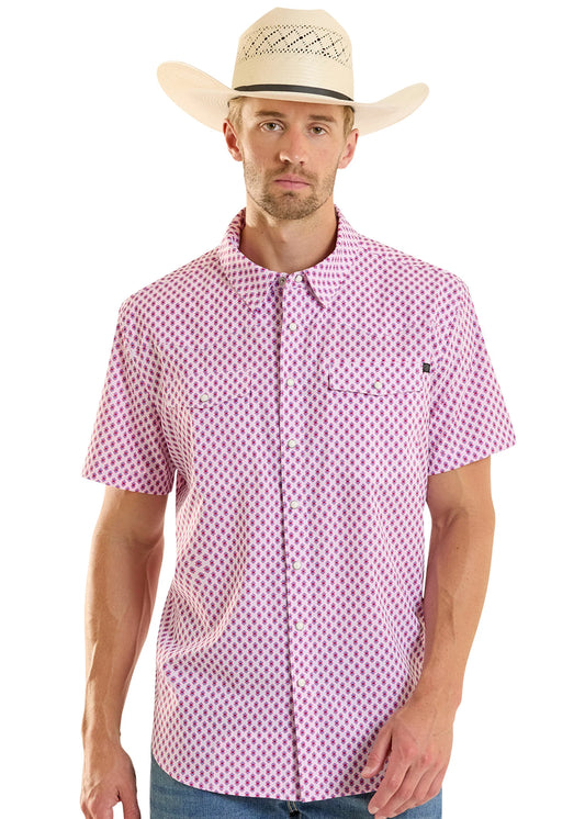 Rock&Roll TEK Mesh Mini Geo Print - White
