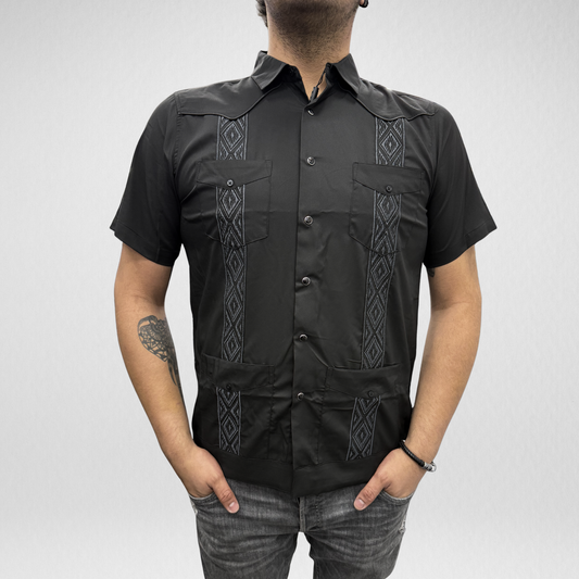 Men's Performance Guayaberas - Black