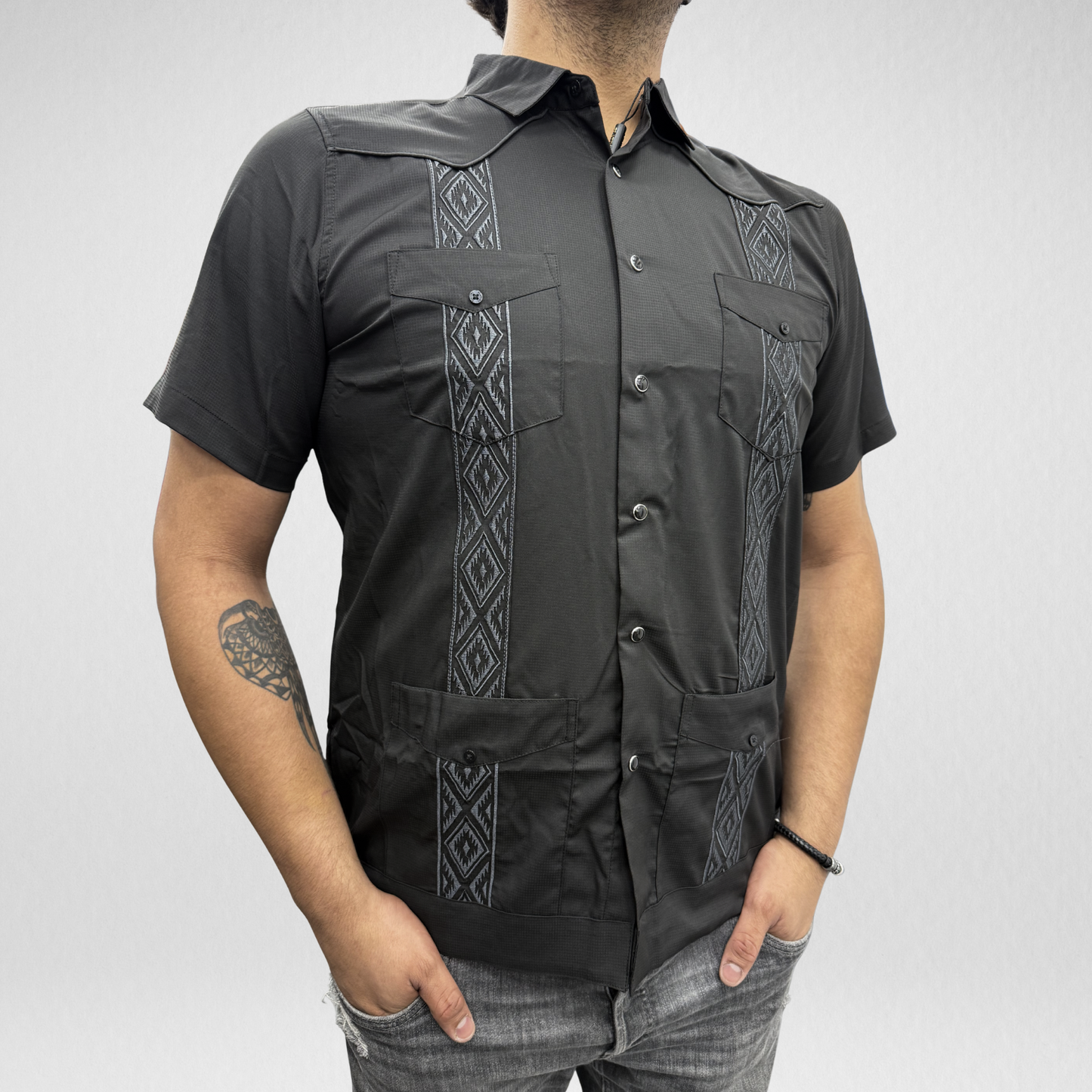 Men's Performance Guayaberas - Black