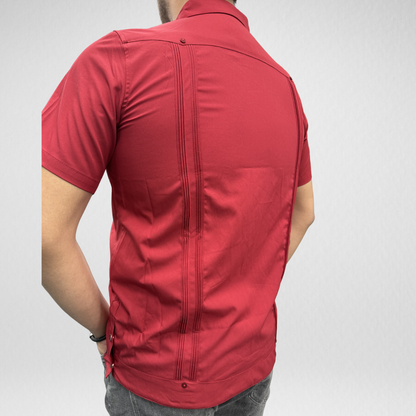 Men's Performance Guayaberas - Red