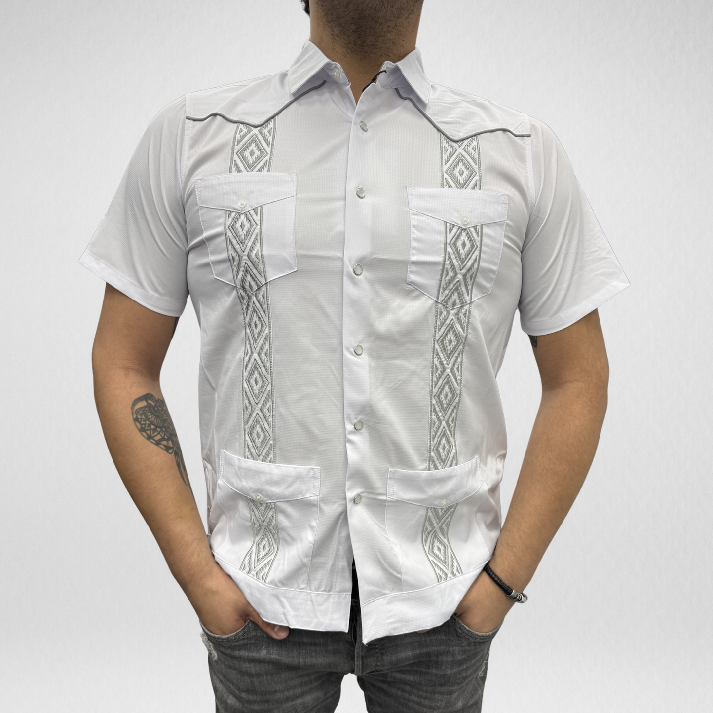 Men's Performance Guayaberas - White