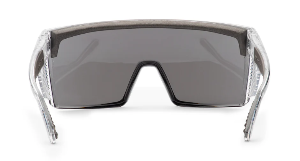 Bomber - Buzz Z87+ Johnny Crystal Clear Frame / Silver Mirror Sunglasses