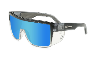 Bomber - Buzz Z87+ Polarized Two Tone / Ice Blue Mirror Sunglasses