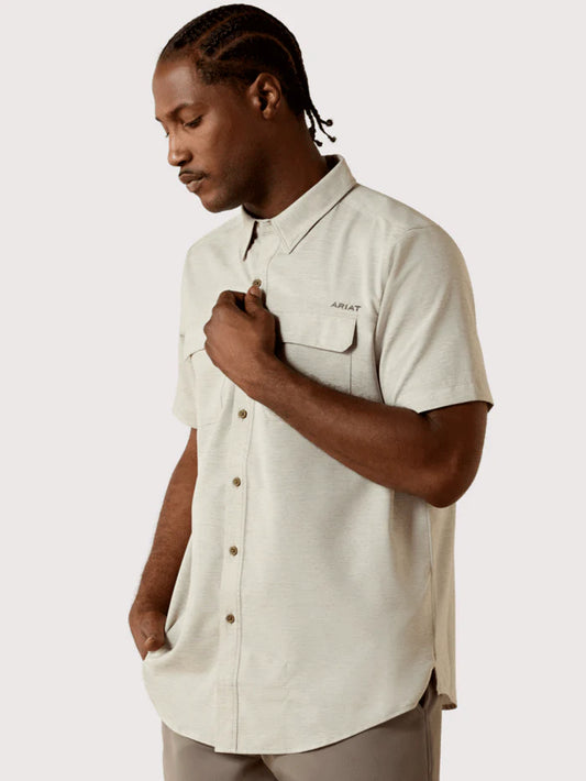 Ariat Men’s VentTEK Outbound Fitted Shirt - Burnt Olive