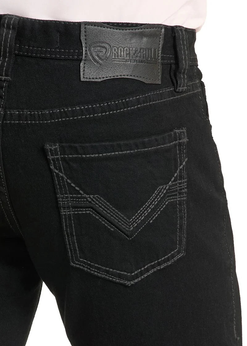 Rock&Roll Denim Double Barrel Bootcut Jean - Black