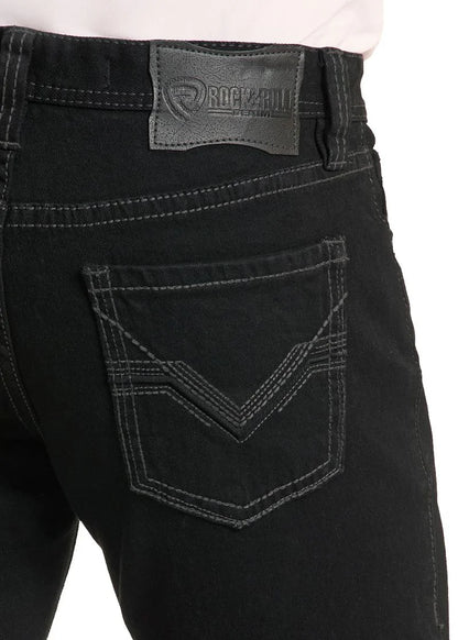 Rock&Roll Denim Double Barrel Bootcut Jean - Black