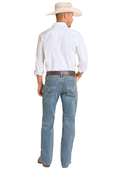 Rock&Roll Denim Relaxed Boot Cut Jean - Raised Denim