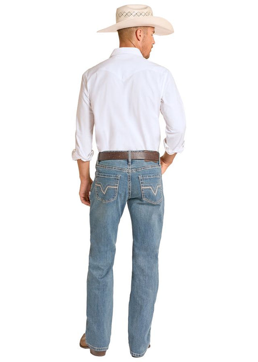 Rock&Roll Denim Relaxed Boot Cut Jean - Raised Denim