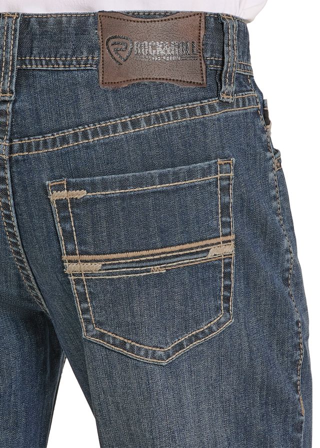 Rock&Roll Denim Relaxed Boot Cut Jean - Rope Stitch